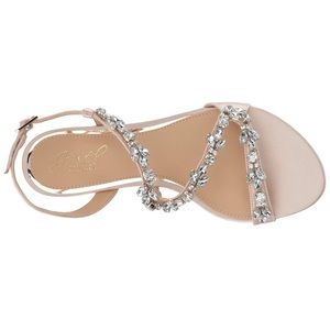Badgley Mischka Gamble Flat Embellished Sandal
